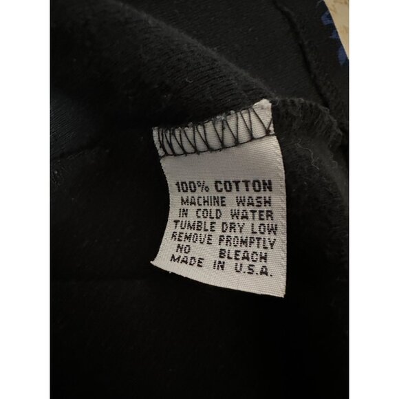 Vintage Y2K Glima Black Paris Long Sleeve Tee MED Goth Edgy Grunge Boho Paris - Picture 6 of 6